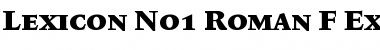 Lexicon No1 Roman F Exp Font