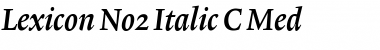 Lexicon No2 Italic C Med Font