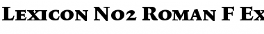 Lexicon No2 Roman F Exp Font