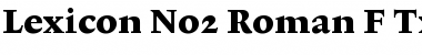 Lexicon No2 Roman F Txt Font