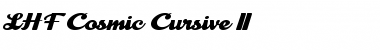 LHF Cosmic Cursive II Regular Font