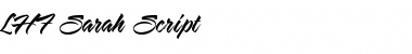 LHF Sarah Script Font