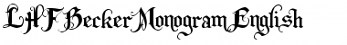 Download LHFBeckerMonogramEnglish Font