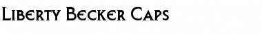 Liberty Becker Caps Regular Font