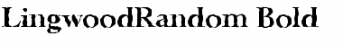 LingwoodRandom Bold Font