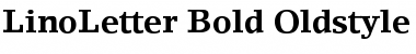 LinoLetter RomanOsF Bold Font