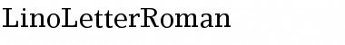 LinoLetterRoman Roman Font