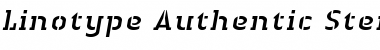 LTAuthenticStencil Italic Font