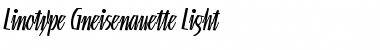 LTGneisenauette Light Regular Font