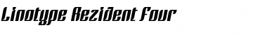 LTRezident Four Regular Font