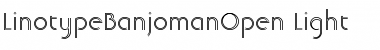 Download LTBanjoman Open Light Font