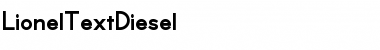 Download LionelTextDiesel Font