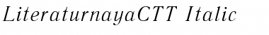 LiteraturnayaC Italic Font