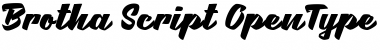 Download Brotha Script Font