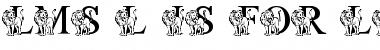 LMS L Is For Lion Regular Font