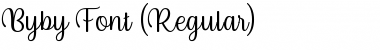 Byby Regular Font