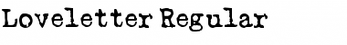 Loveletter Regular Font