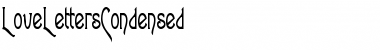 LoveLettersCondensed Regular Font