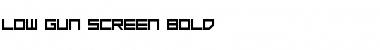 Download Low Gun Screen Bold Font