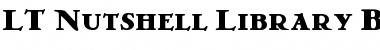 LT Nutshell Library Black Regular Font