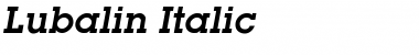 Lubalin Italic Font