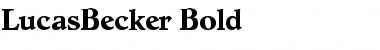 Download LucasBecker Font