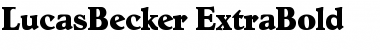 LucasBecker-ExtraBold Regular Font
