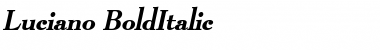 Luciano BoldItalic Font