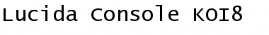 Lucida Console KOI8 Regular Font