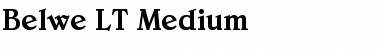 Belwe LT Medium Regular Font