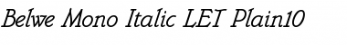 Download Belwe Mono Italic LET Font