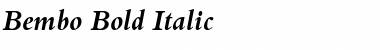 Bembo Bold Italic Font