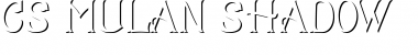 CS Mulan Shadow Regular Font