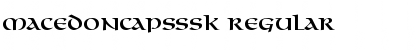 MacedonCapsSSK Regular Font