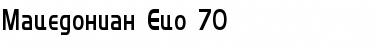 Macedonian Eco 70 Regular Font