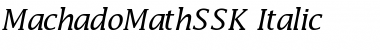 Download MachadoMathSSK Font