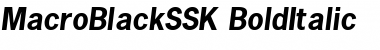 Download MacroBlackSSK Font