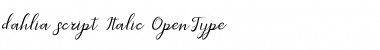 Download dahlia Script Font