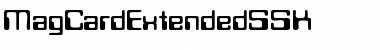 MagCardExtendedSSK Regular Font