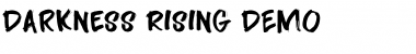 Darkness Rising DEMO Regular Font