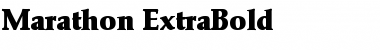 Marathon-ExtraBold Regular Font