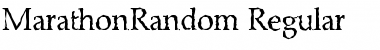 MarathonRandom Regular Font