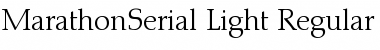 Download MarathonSerial-Light Font