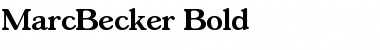 MarcBecker Bold Font