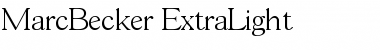 Download MarcBecker-ExtraLight Font