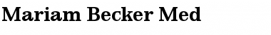 Download Mariam Becker Med Font