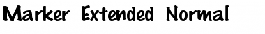 MarkerExtended Normal Font