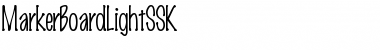 MarkerBoardLightSSK Regular Font