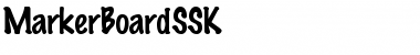 Download MarkerBoardSSK Font