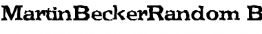 Download MartinBeckerRandom Font